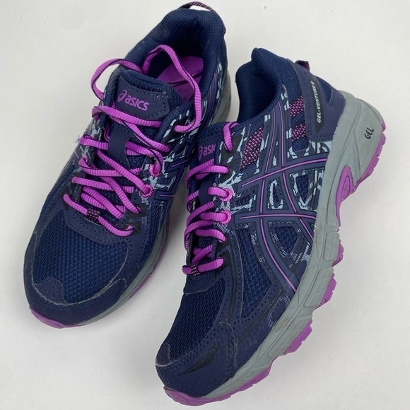 ASICS GEL-VENTURE 6 GS In Peacoat/Orchid Color Size US 4 - Picture 1 of 14